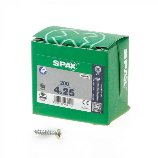 Afbeeldingen van Spaanplaatschroef 4x40 Spax